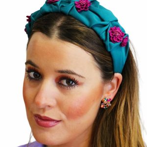 Diadema Frunce Peonias