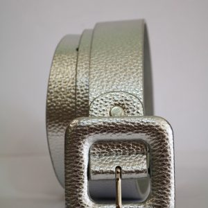 Cinturón Metalizado Plata