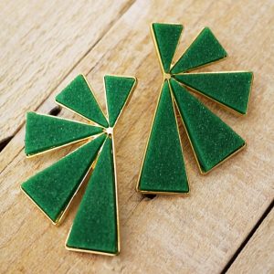 Pendientes Abanico Geométricos