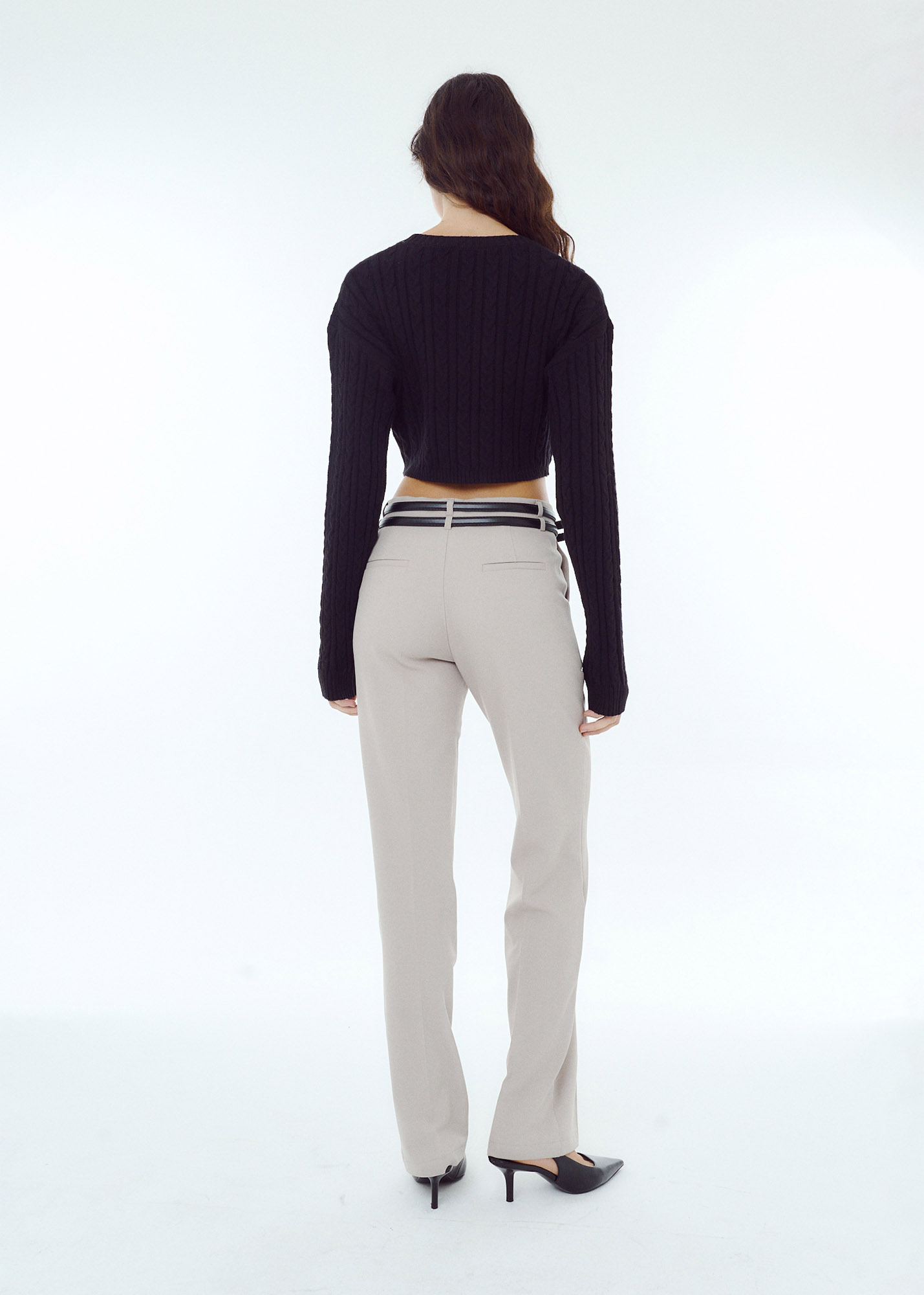 Pantalón sastrero con doble cinto AW25-PA22 - Imagen 4