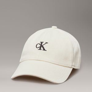 Gorro Dama  Monogram Embroidery Baseball C-Bone White-Os Calvin Klein