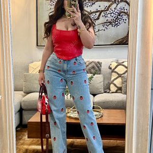 Jeans fresas 🍓