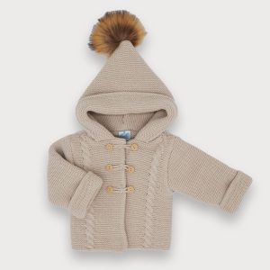 Chaquetón Pompón piedra