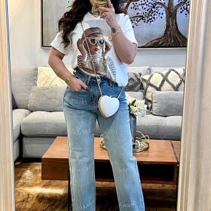 Jeans chanel cristales