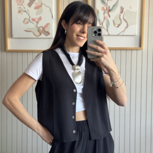 CHALECO GRECIA NEGRO