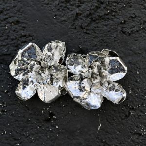 Pendientes Flor Plata