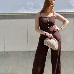 Conjunto Chaleco Marrón