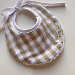 Babero vichy tostado