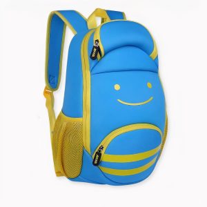 Mochila ergonómica infantil azul