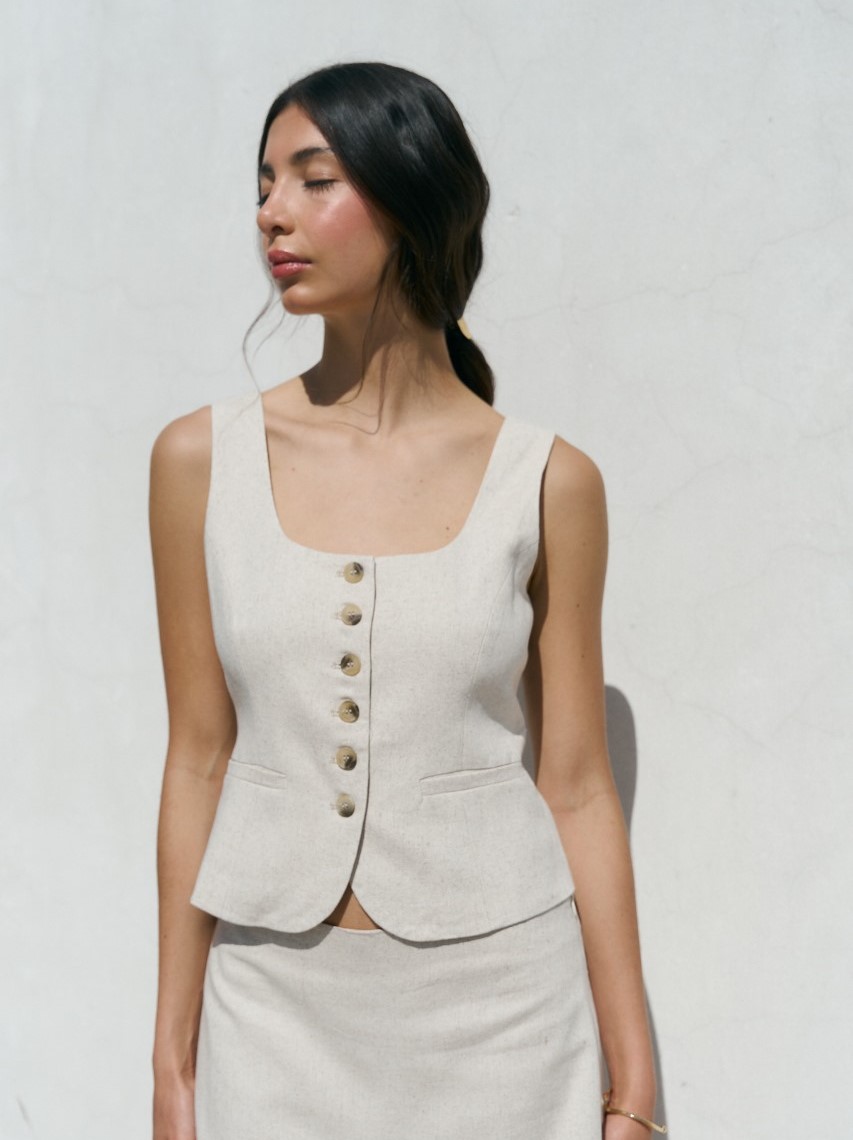 CHALECO DE LINO / LINEN SET-3