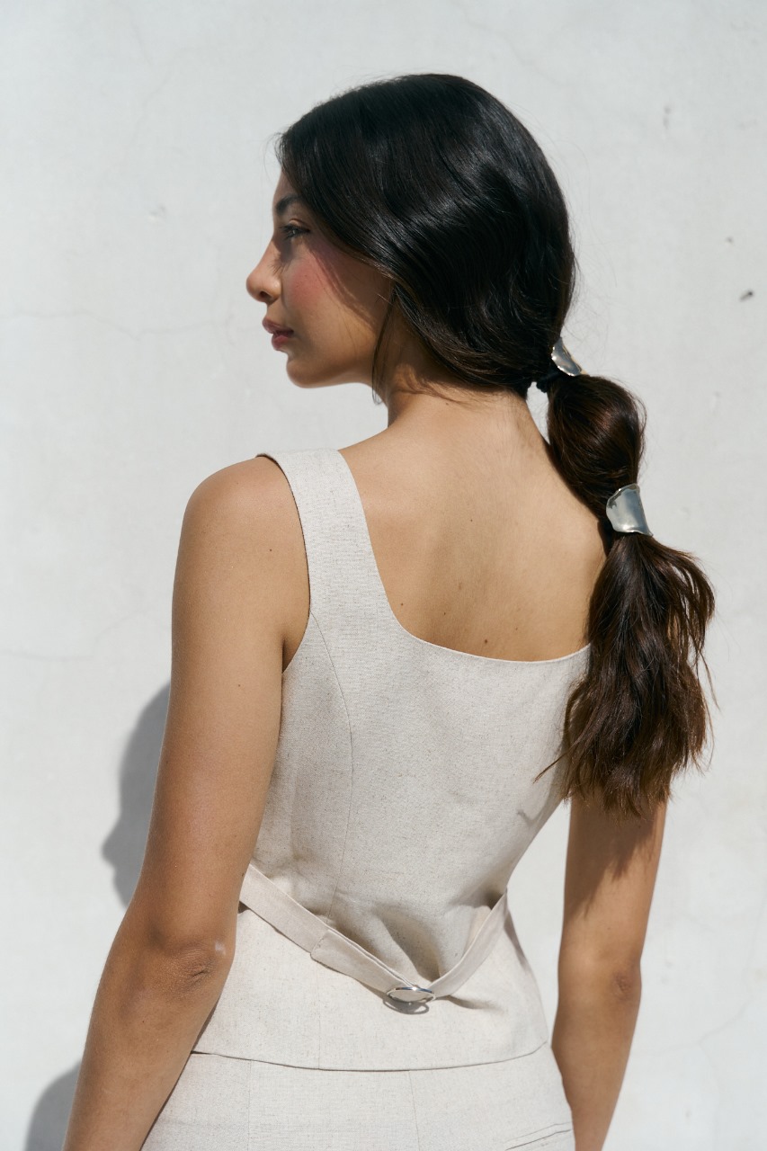 CHALECO DE LINO / LINEN SET-3 - Imagen 3