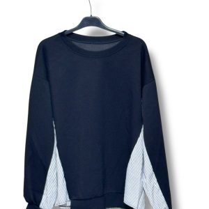 Sudadera LIDIA doble capa con detalles de camisa en laterales y espalda