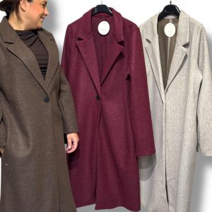 Abrigo Nuria de paño con estilo elegante para mujer