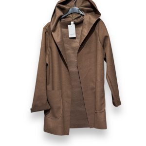 Abrigo de paño color marrón para mujer