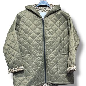 Abrigo acolchado color verde  talla 42/46