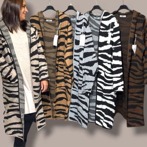 Rebeca CONIL de punto con bolsillos y capucha