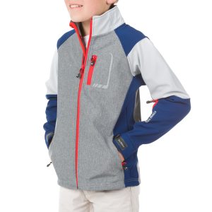 Chaqueta softshell niño combinada.