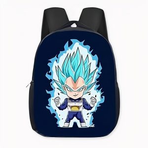 Dragon Ball Z Vegeta saiyan azul nivel mochila