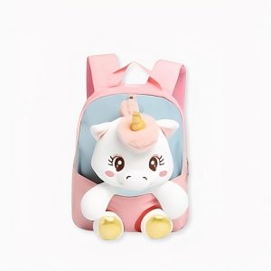 Bonita mochila de unicornio rosa y azul