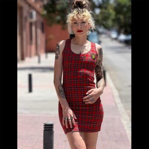 VESTIDO TIRANTES ESCOCÉS ESCUDO HARD TO HANDLE