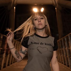 VESTIDO AMOR DE KINKIS GRIS LEOPARDO NEGRO