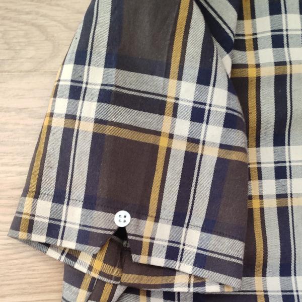 CAMISA CUADRO MARRÓN Y BURDEOS DE MUJER MANGA CORTA HARD TO HANDLE - Imagen 4