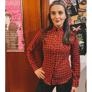 CAMISA CUADROS ROJOS MUJER MANGA LARGA HARD TO HANDLE