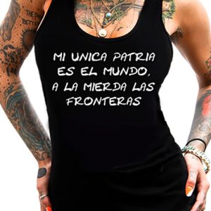 Camiseta Tirantes El mundo mi única patria