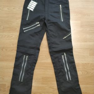 PANTALONES NEGROS CON CREMALLERAS