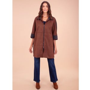 Abrigo Oversize Combinado